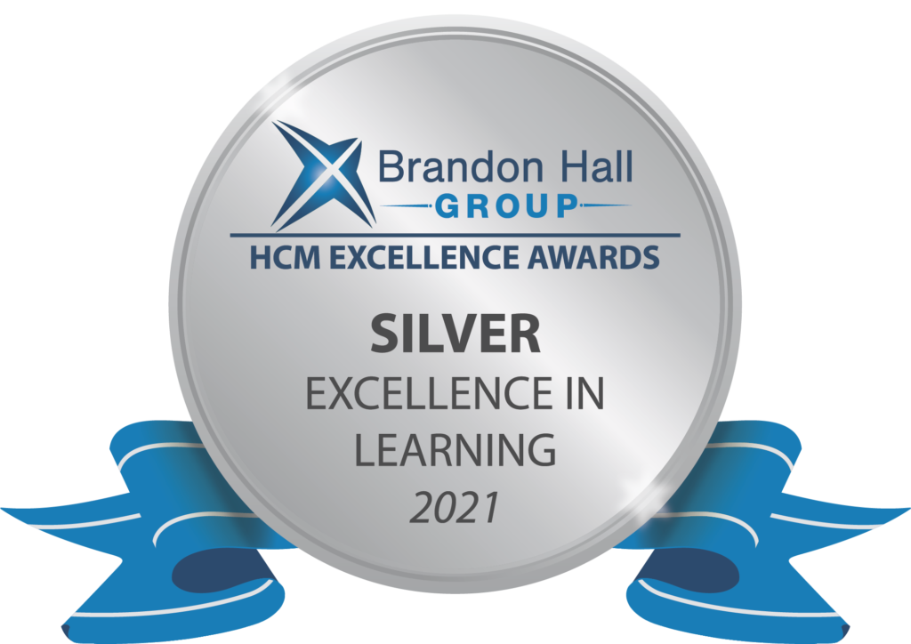 Abilitie awarded Silver 2021 Best Use of Games or Simulations for Learning by Brandon Hall Group  