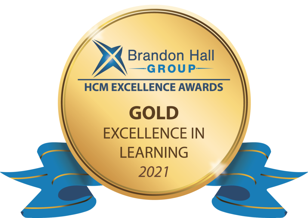 Abilitie awarded Gold 2021 Best Use of Blended Learning by Brandon Hall Group  